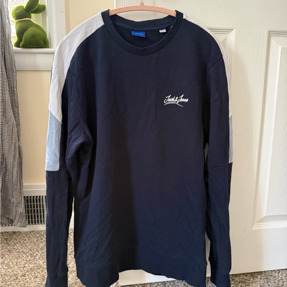 Jack & Jones Navy Crewneck Sweatshirt